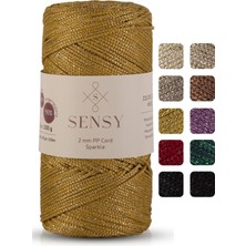 Sensy Premium Simli 200 gr Polyester Makrome Ipi 2 mm - 230 M Supla Ip ve Çanta Ipliği