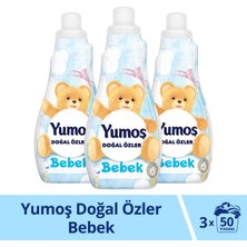 Yumoş Doğal Özler Konsantre Çamaşır Yumuşatıcısı Bebek 1200 ml x3