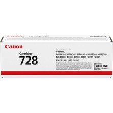 Canon I-Sensys MF-4780W / CRG-728 Orjinal Siyah Toner 2.100 Sayfa
