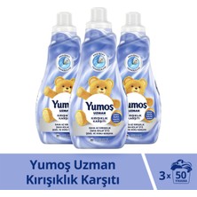 Yumoş Uzman Konsantre Çamaşır Yumuşatıcısı Daha Kolay Ütüleme Için 1200 ml X3