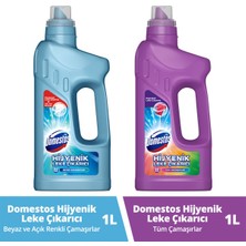 Domestos Hijyenik Sıvı Leke Çıkarıcı 1000 ml Beyaz ve Açık Renkli Çamaşırlar X1 +Tüm Çamaşırlarx1