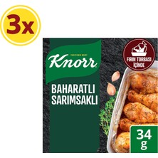 Knorr Tavuk Çeşni Ailesi Baharatlı Sarımsaklı 34 gX3