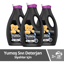 Yumoş Sıvı Bakım Çamaşır Deterjanı Siyah ve Koyu Renkliler 1690 ml X3