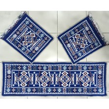 Elmass 3'lü Oto Koltuk Kilim Set - Çift Taraflı - Yıkanabilir