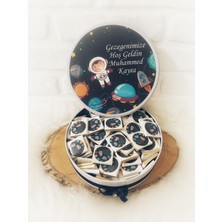 Bunnyball Chocolate 50 Adet İsme Özel Uzay Temalı Çikolata