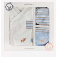 Andywawa Mavi Erkek Bebek 5 Li Hastane Çıkışı - Andywawa - Mavi - 0-3 Ay