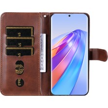 Hello-U Honor X9A 5g Magic5 Lite 5g X40 5g Buzağı Dokusu Fermuar Cep Telefon Kılıfı Pu Deri Cüzdan Stand Anti-Damla Kapağı (Yurt Dışından)