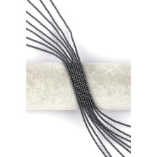 Alibaba Doğaltaş Koyu Gri Hematit Doğal Taş Dizi 3 mm Küre Kesim