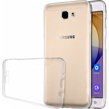 Smcase Samsung Galaxy J7 Prime Süper Silikon Lüx Korumalı Şeffaf Kılıf