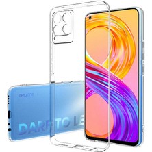 Dlrcase Realme 8 Süper Silikon Lüx Korumalı Şeffaf Kılıf