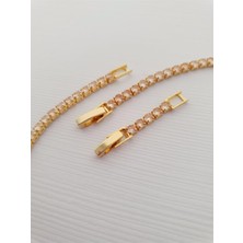 Margelle Suyolu Kolye - Gold - Şampanya