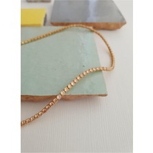 Margelle Suyolu Kolye - Gold - Şampanya