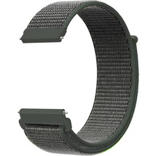Voyo Samsung Gear S3 / S3 Frontier Saat Kordonu Kumaş Cırt Cırtlı Kordon Kayış Strap