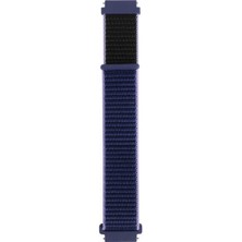 Voyo Samsung Gear S3 / S3 Frontier Saat Kordonu Kumaş Cırt Cırtlı Kordon Kayış Strap