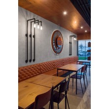 Blbn Design Dekoratif Duvara Borudan Aydınlatma Lambader 3'lü Set