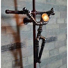 Blbn Design Dekoratif Duvara Borudan Aydınlatma Lambader