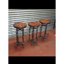 Blbn Design Dekoratif Borudan 3'lü Tabure Seti