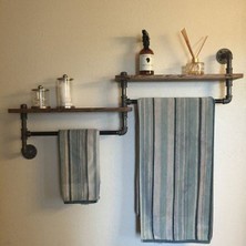 Blbn Design Dekoratif Duvara Borudan Raf