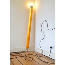 Blbn Design Dekoratif Ahşap Kalem Lambader