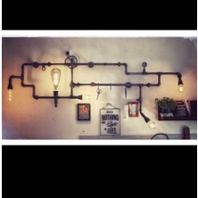 Blbn Design Dekoratif Duvara Borudan Aydınlatma Lambader