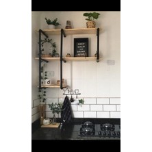 Blbn Design Dekoratif Duvara Borudan Raf