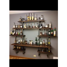 Blbn Design Dekoratif Duvara Borudan Raf