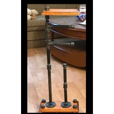 Blbn Design Dekoratif Borudan Tuvalet Kağıdı Askılık ve Sehpa