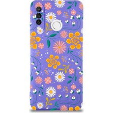 PrintiFy Huawei P 30 Lite ile Uyumlu Lansman Kılıf Çiçek Tasarımlı Içi Kadife  Kapak