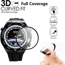 Engo Huawei Watch Ultimate Ekran Koruyucu Nano Flexible Siyah Çerçeve Şeffaf