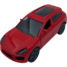 Popit Toys Metal Model Araba Oyuncak Çek Bırak Kapılar Aç Kapa Lüx Suv Kırmızı Porsche Cayenne