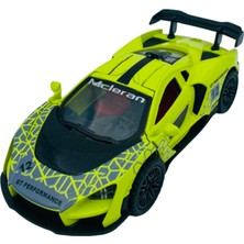 Popit Toys Metal Model Araba Kapıları Aç Kapa Çek Bırak Hareket Eden  Araç Yeşil Kamuflaj Mclaren Martı Kapı