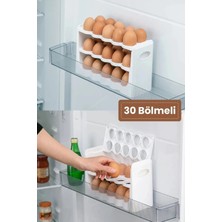 30 Bölmeli Yumurtalık Yumurta Organizeri Yumurta Kutusu 3 Katlı Yumurtalık Buzdolabı