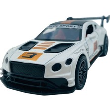 Popit Toys Metal Model Araba Kapıları Açılır Kapanır Çek Bırak Hareket Edebilen Bentley Continental Gt Beyaz