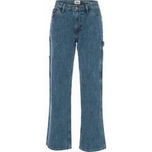 Denim Trip CARPENTER Straight Fit Orta İndigo Utility Kadın Jean Pantolon