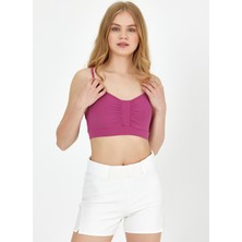 Grab Gül Kurusu Kadın Kısa Sporcu Sütyeni GW-T23S045 Yen Bralette