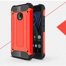 HEPTEKİLETİŞİM Lenovo Moto E4 Kılıf Armor Köşe Korumalı Çift Katman Tank Zırh Kapak (Crash)