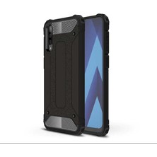Heptek İletişim Samsung Galaxy A70 Kılıf Armor Köşe Korumalı Çift Katman Tank Zırh Kapak (Crash)