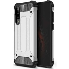 Heptek İletişim Huawei P30 Kılıf Armor Köşe Korumalı Çift Katman Tank Zırh Kapak (Crash)