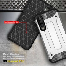 Heptek İletişim Huawei P30 Kılıf Armor Köşe Korumalı Çift Katman Tank Zırh Kapak (Crash)