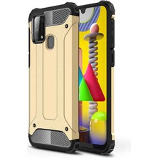 Heptek İletişim Samsung Galaxy M31 Kılıf Armor Köşe Korumalı Çift Katman Tank Zırh Kapak (Crash)
