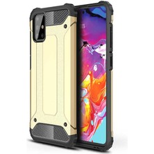 Heptek İletişim Samsung Galaxy M31S Kılıf Armor Köşe Korumalı Çift Katman Tank Zırh Kapak (Crash)