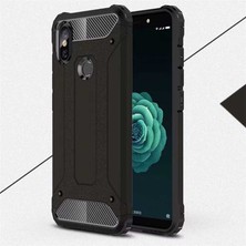 HEPTEKİLETİŞİM Xiaomi Redmi Note 5 Pro Kılıf Armor Köşe Korumalı Çift Katman Tank Zırh Kapak (Crash)