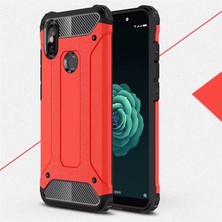 HEPTEKİLETİŞİM Xiaomi Redmi Note 5 Pro Kılıf Armor Köşe Korumalı Çift Katman Tank Zırh Kapak (Crash)