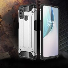 HEPTEKİLETİŞİM One Plus Nord N100 Kılıf Armor Köşe Korumalı Çift Katman Tank Zırh Kapak (Crash)