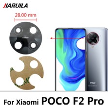 Tkgz Xiaomi Pocophone F2 Pro Arka Kamera Camı Lens Yapışkanlı