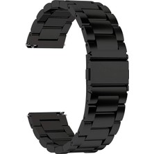 Microsonic Garmin Forerunner 265 Metal Stainless Steel Kordon Siyah