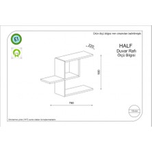 Rafline Half  Duvar Rafı Istanbul