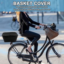 Fiona Arka Bisiklet Basket Kapasitesi Arka Bicycle Rack Mount Metal Wire Motor Storage Basket With Water-Proof Cover A (Yurt Dışından)