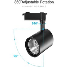 Led Projem 30W LED Ray Spot Siyah