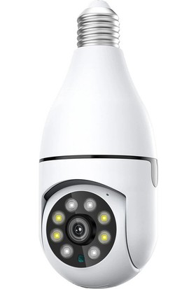 Evkvo 4K Hd Çift Lens 360 ° Görüşlü Iki Yönlü Sesli Wıfı Ip Güvenlik Kamerası - Beyaz (Yurt Dışından)
